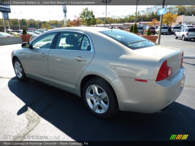 Gold Mist Metallic / Cocoa/Cashmere 2011 Chevrolet Malibu LS