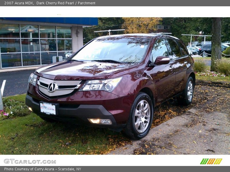 Dark Cherry Red Pearl / Parchment 2007 Acura MDX