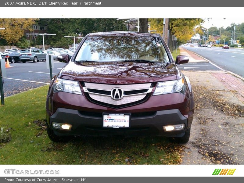 Dark Cherry Red Pearl / Parchment 2007 Acura MDX