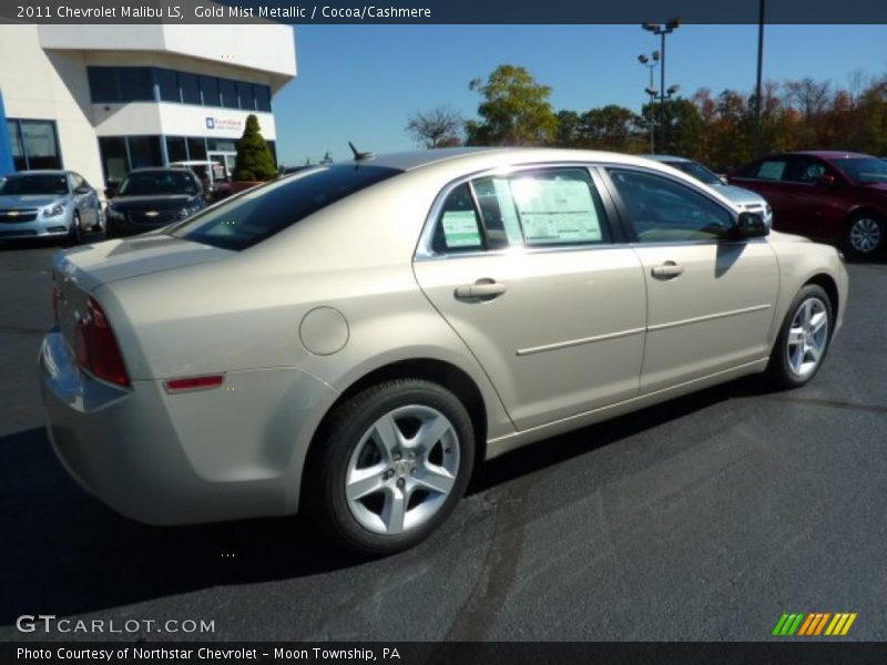 Gold Mist Metallic / Cocoa/Cashmere 2011 Chevrolet Malibu LS