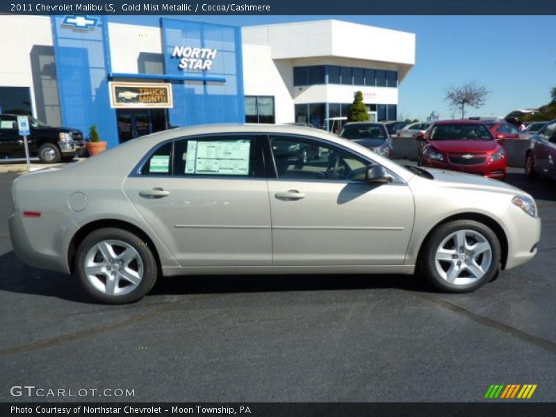 Gold Mist Metallic / Cocoa/Cashmere 2011 Chevrolet Malibu LS