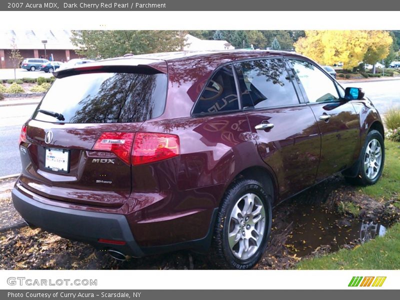 Dark Cherry Red Pearl / Parchment 2007 Acura MDX