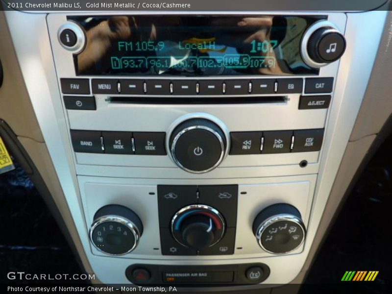 Gold Mist Metallic / Cocoa/Cashmere 2011 Chevrolet Malibu LS