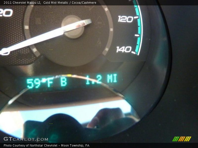 Gold Mist Metallic / Cocoa/Cashmere 2011 Chevrolet Malibu LS