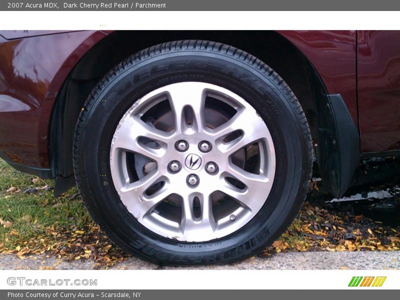 Dark Cherry Red Pearl / Parchment 2007 Acura MDX