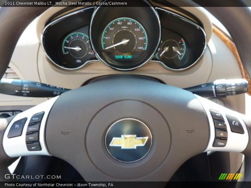 Mocha Steel Metallic / Cocoa/Cashmere 2011 Chevrolet Malibu LT