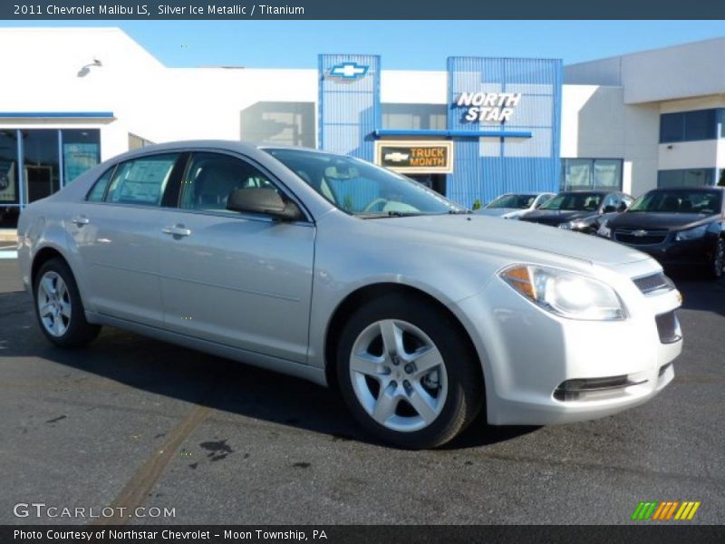 Silver Ice Metallic / Titanium 2011 Chevrolet Malibu LS