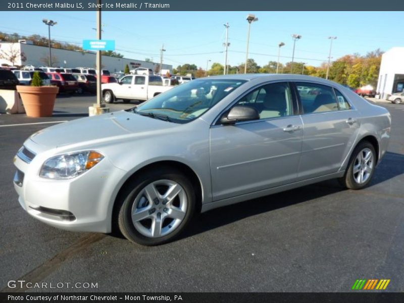 Silver Ice Metallic / Titanium 2011 Chevrolet Malibu LS