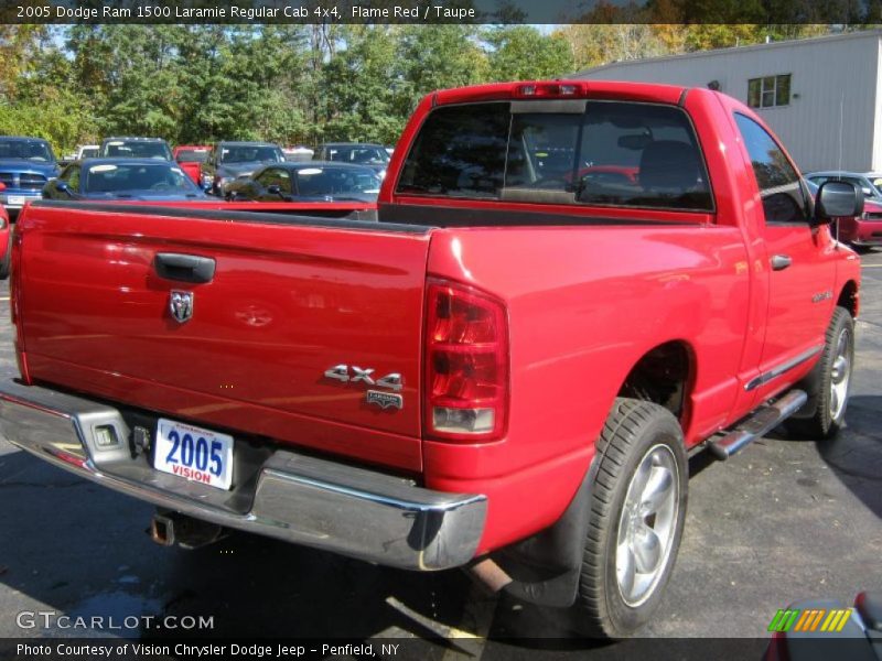 Flame Red / Taupe 2005 Dodge Ram 1500 Laramie Regular Cab 4x4