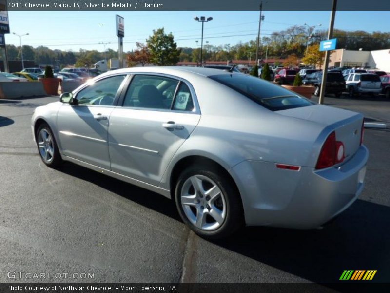 Silver Ice Metallic / Titanium 2011 Chevrolet Malibu LS