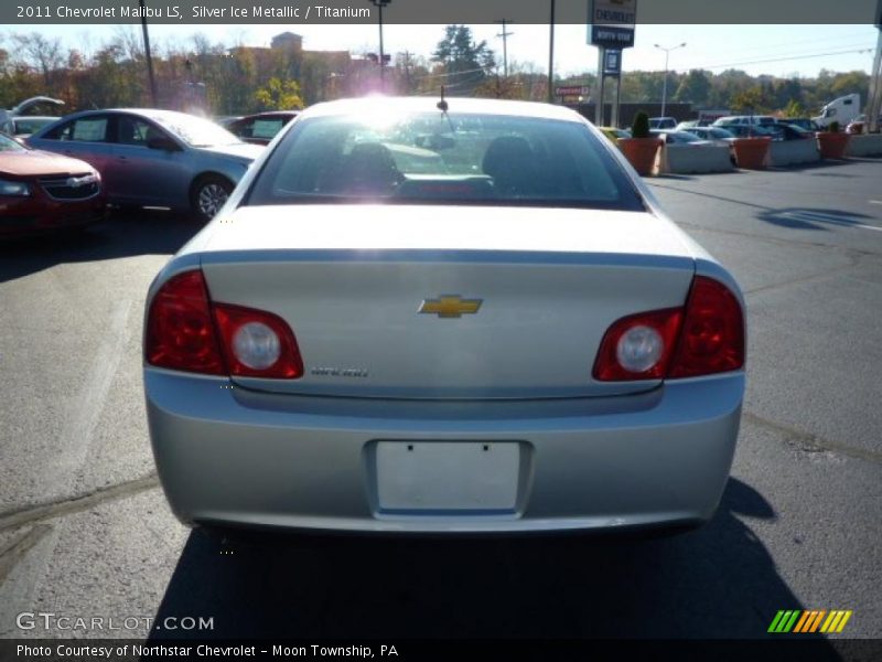 Silver Ice Metallic / Titanium 2011 Chevrolet Malibu LS