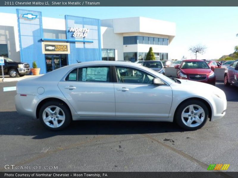 Silver Ice Metallic / Titanium 2011 Chevrolet Malibu LS