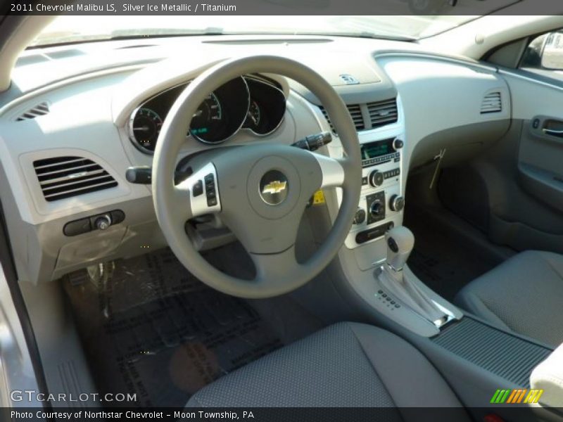 Silver Ice Metallic / Titanium 2011 Chevrolet Malibu LS