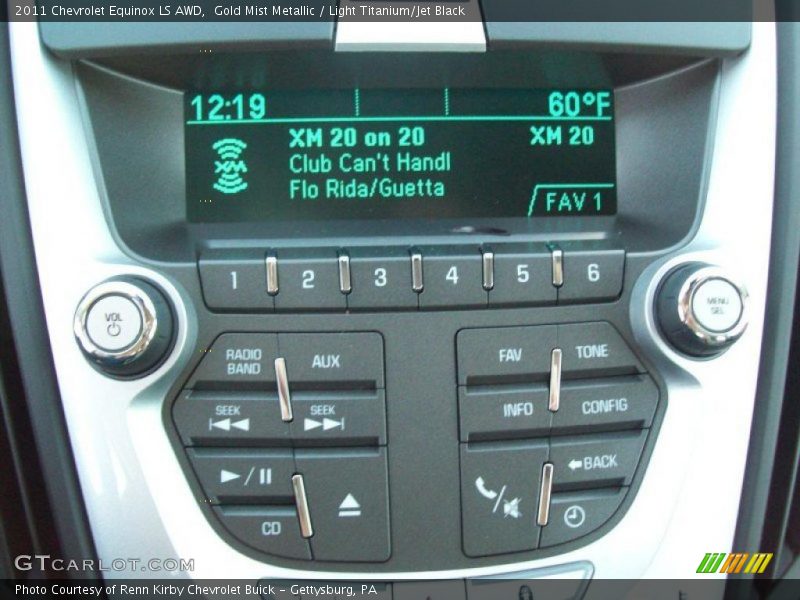 Controls of 2011 Equinox LS AWD