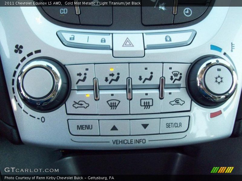 Controls of 2011 Equinox LS AWD