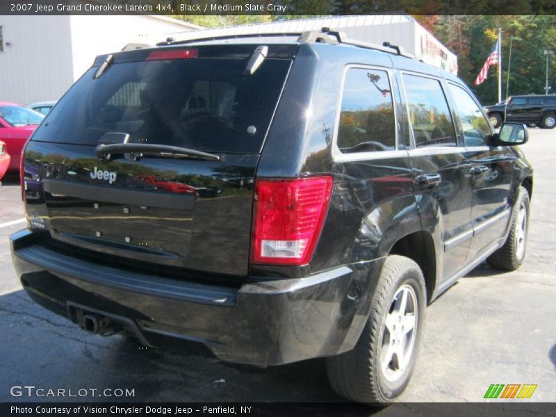 Black / Medium Slate Gray 2007 Jeep Grand Cherokee Laredo 4x4