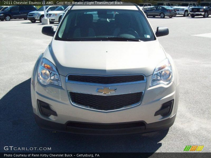 Gold Mist Metallic / Light Titanium/Jet Black 2011 Chevrolet Equinox LS AWD