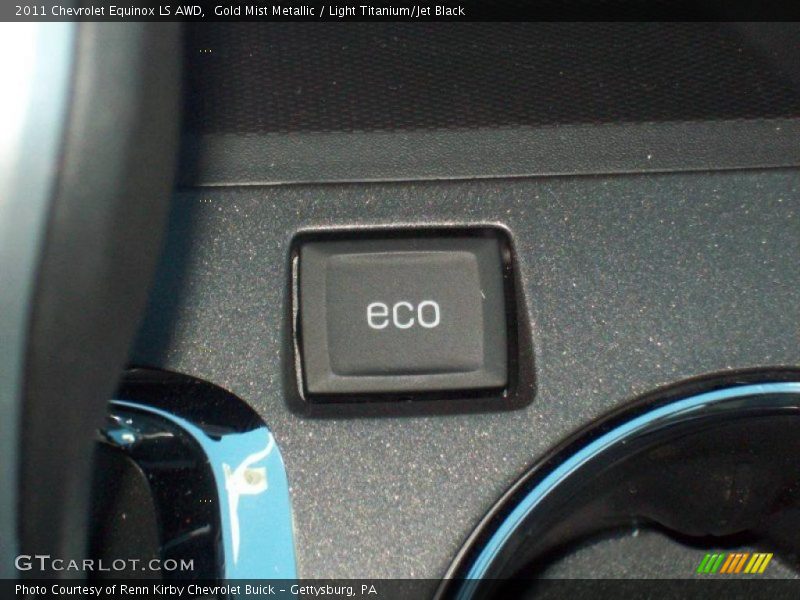 Gold Mist Metallic / Light Titanium/Jet Black 2011 Chevrolet Equinox LS AWD