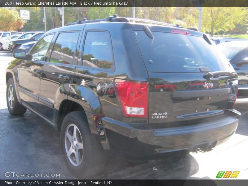Black / Medium Slate Gray 2007 Jeep Grand Cherokee Laredo 4x4