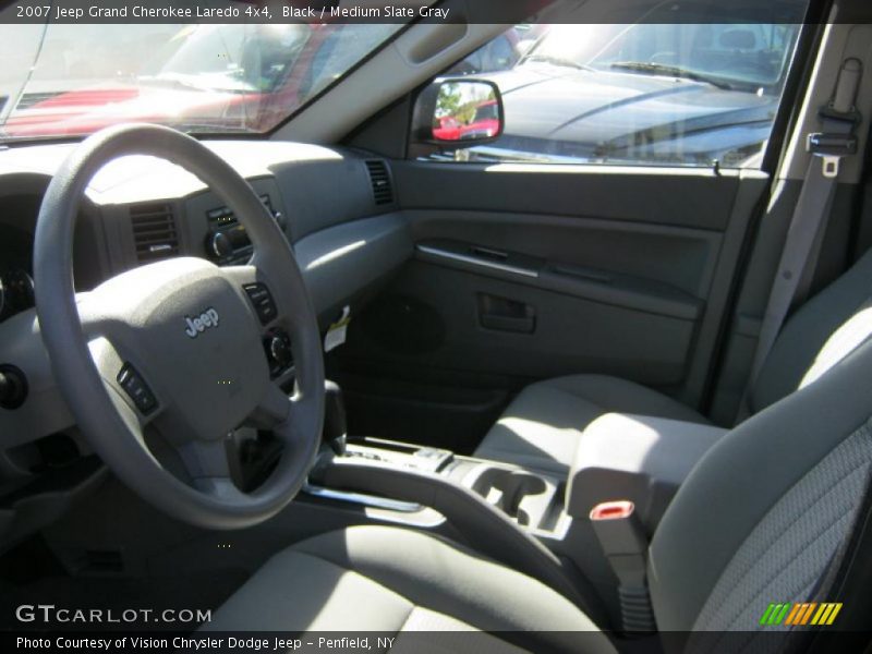 Black / Medium Slate Gray 2007 Jeep Grand Cherokee Laredo 4x4