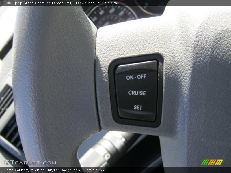 Black / Medium Slate Gray 2007 Jeep Grand Cherokee Laredo 4x4
