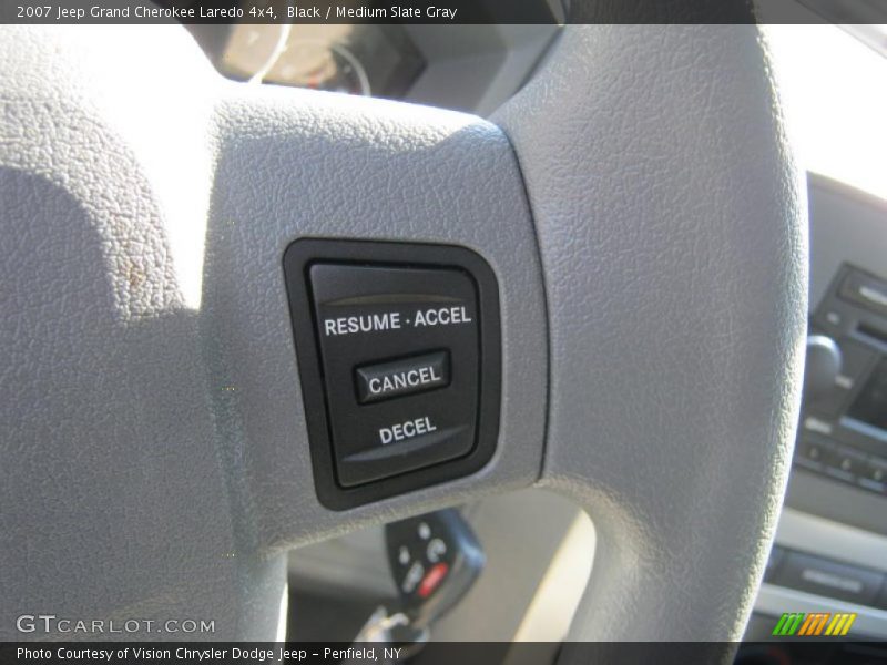 Black / Medium Slate Gray 2007 Jeep Grand Cherokee Laredo 4x4