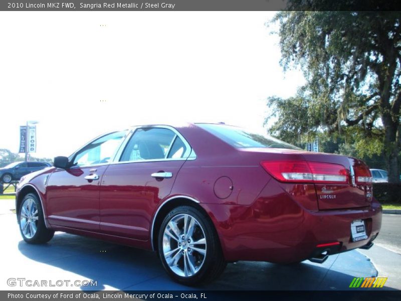 Sangria Red Metallic / Steel Gray 2010 Lincoln MKZ FWD