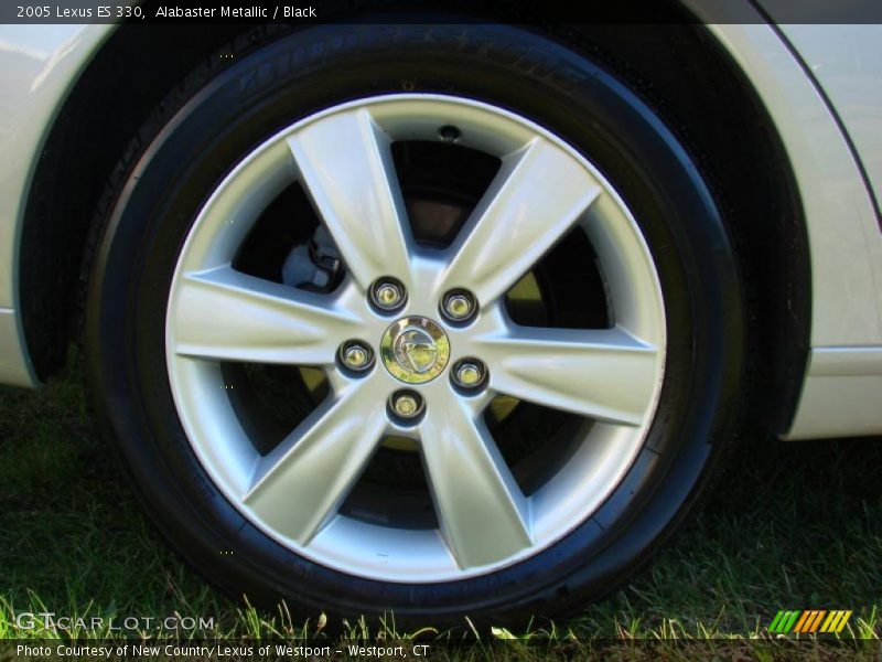Alabaster Metallic / Black 2005 Lexus ES 330