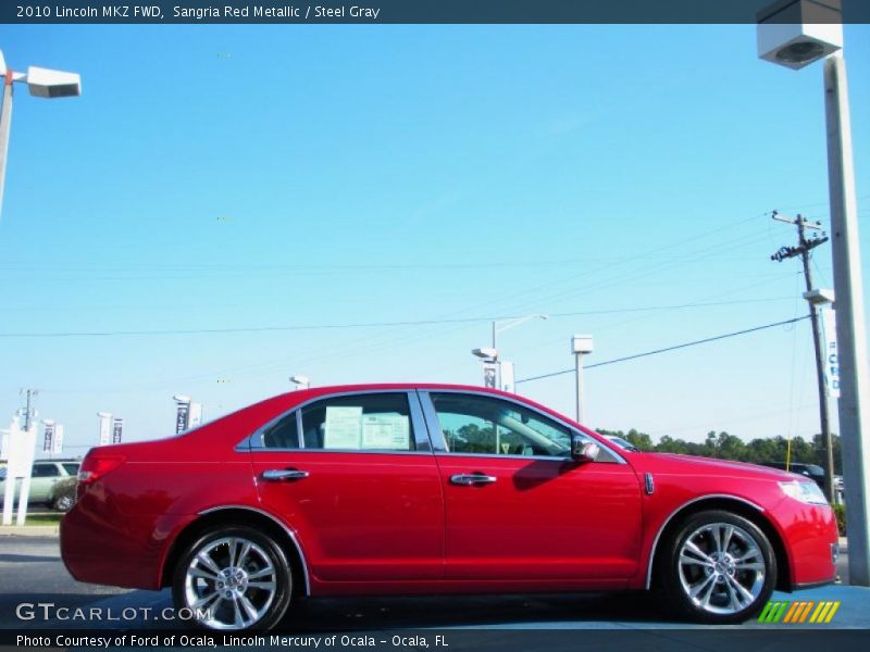 Sangria Red Metallic / Steel Gray 2010 Lincoln MKZ FWD