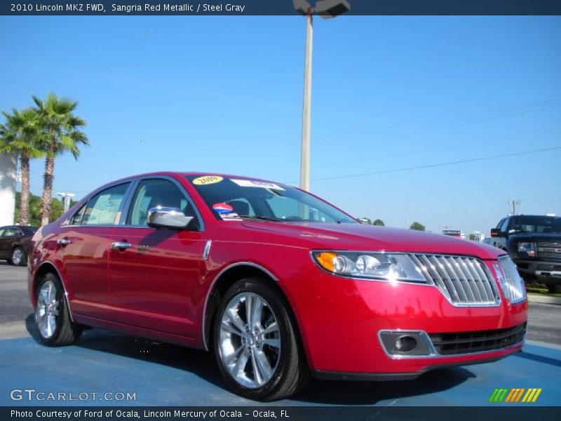 Sangria Red Metallic / Steel Gray 2010 Lincoln MKZ FWD