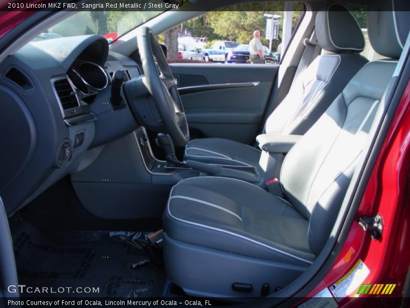 Sangria Red Metallic / Steel Gray 2010 Lincoln MKZ FWD