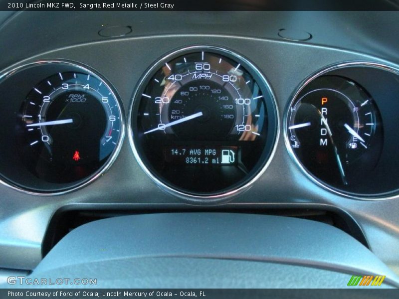 Sangria Red Metallic / Steel Gray 2010 Lincoln MKZ FWD