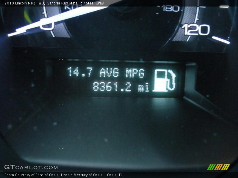Sangria Red Metallic / Steel Gray 2010 Lincoln MKZ FWD