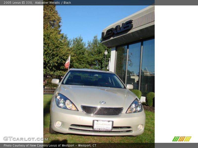 Alabaster Metallic / Black 2005 Lexus ES 330