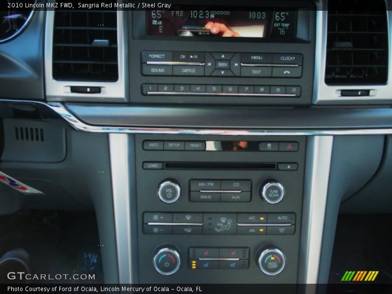 Sangria Red Metallic / Steel Gray 2010 Lincoln MKZ FWD