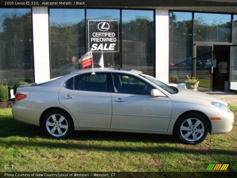 Alabaster Metallic / Black 2005 Lexus ES 330