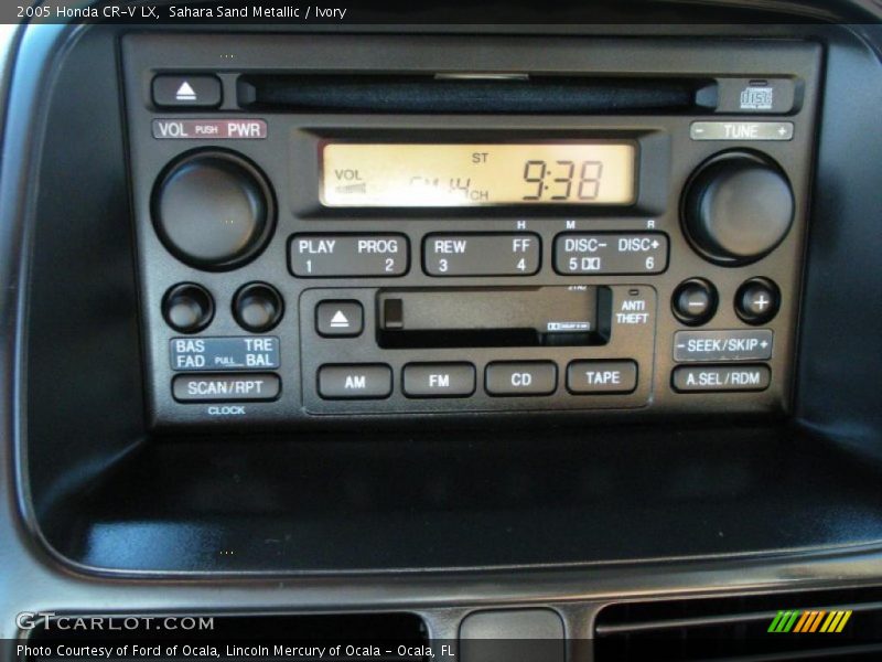 Controls of 2005 CR-V LX