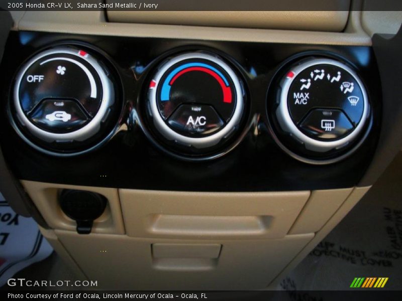 Controls of 2005 CR-V LX