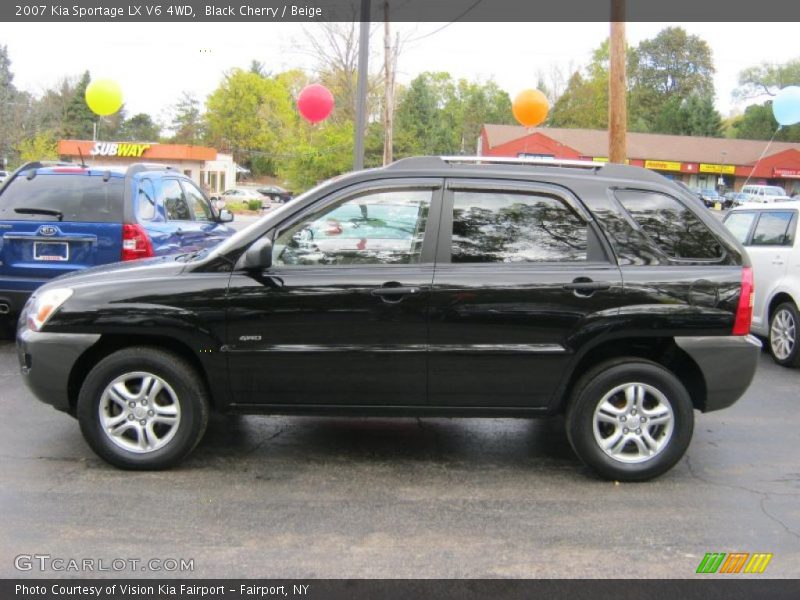 Black Cherry / Beige 2007 Kia Sportage LX V6 4WD