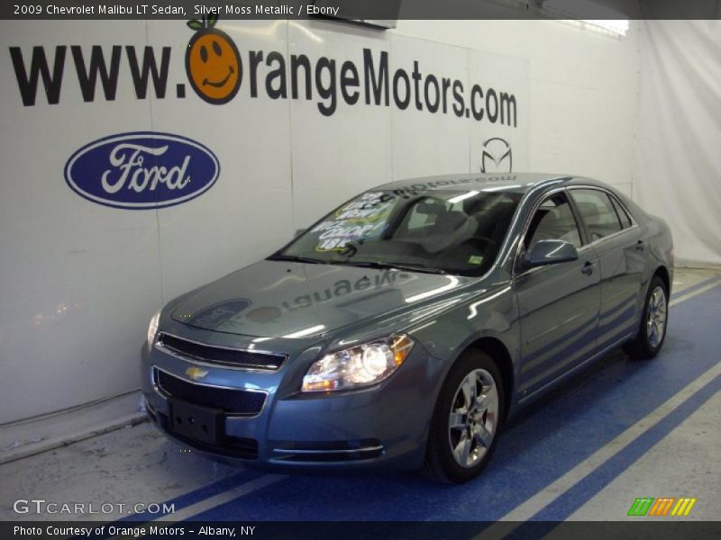 Silver Moss Metallic / Ebony 2009 Chevrolet Malibu LT Sedan