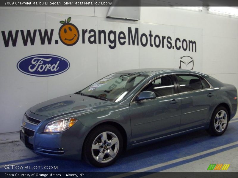 Silver Moss Metallic / Ebony 2009 Chevrolet Malibu LT Sedan