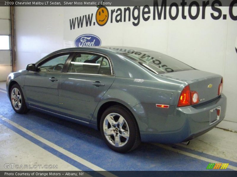 Silver Moss Metallic / Ebony 2009 Chevrolet Malibu LT Sedan
