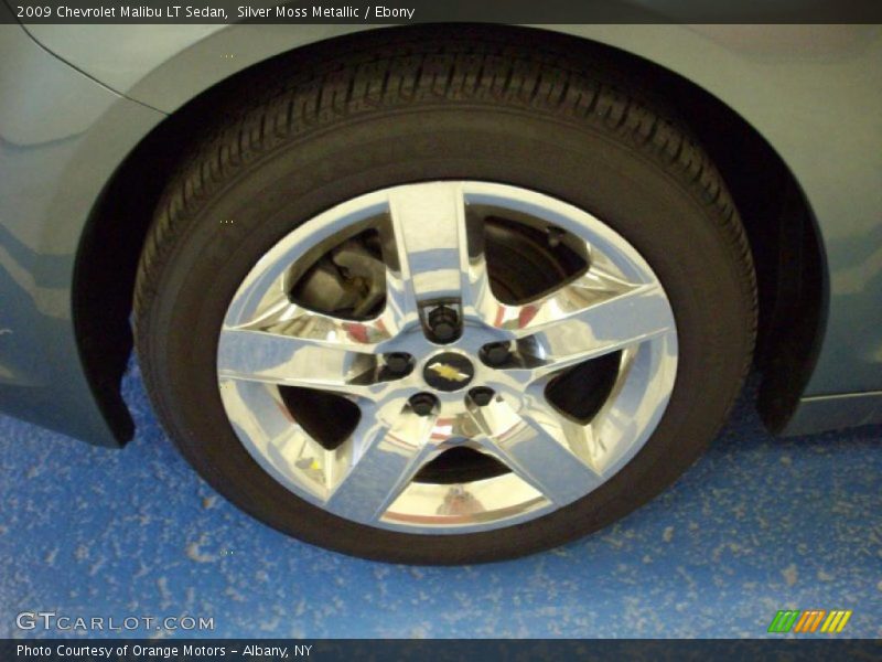 Silver Moss Metallic / Ebony 2009 Chevrolet Malibu LT Sedan