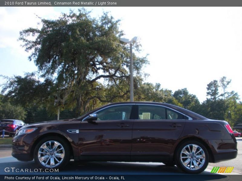 Cinnamon Red Metallic / Light Stone 2010 Ford Taurus Limited