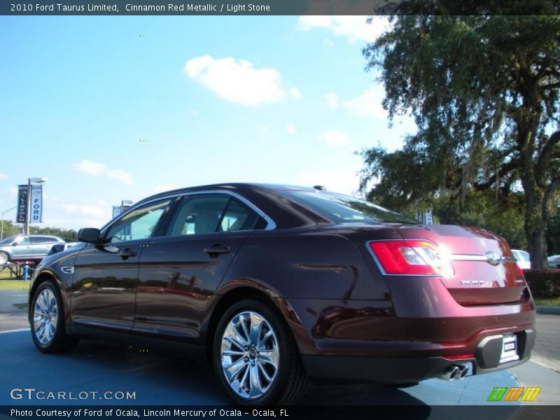 Cinnamon Red Metallic / Light Stone 2010 Ford Taurus Limited