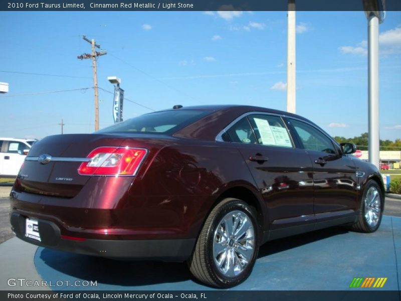 Cinnamon Red Metallic / Light Stone 2010 Ford Taurus Limited