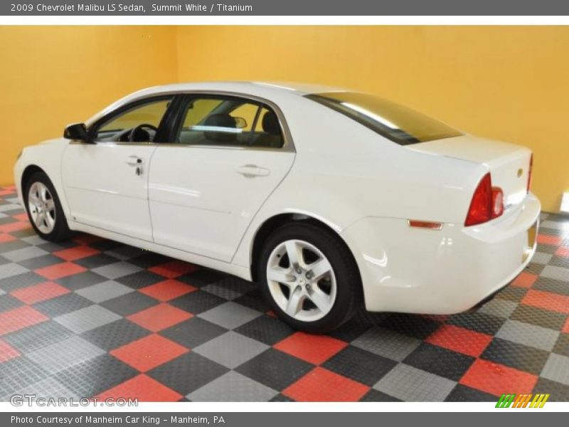 Summit White / Titanium 2009 Chevrolet Malibu LS Sedan