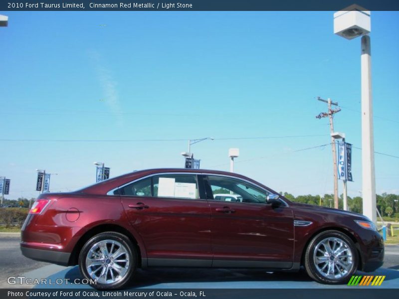 Cinnamon Red Metallic / Light Stone 2010 Ford Taurus Limited