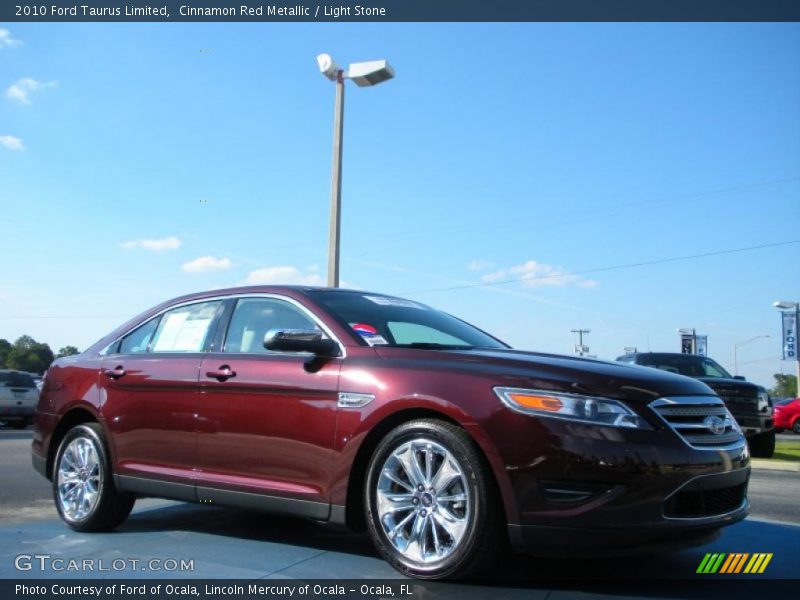 Cinnamon Red Metallic / Light Stone 2010 Ford Taurus Limited