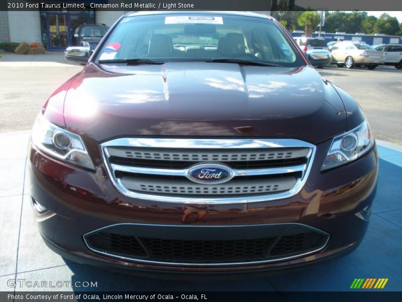 Cinnamon Red Metallic / Light Stone 2010 Ford Taurus Limited
